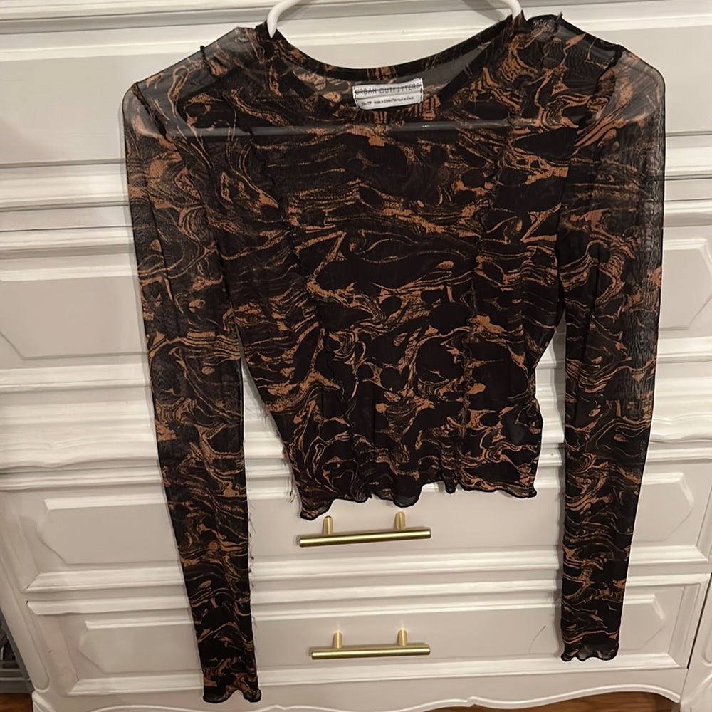 Shear top, perfect to go out in